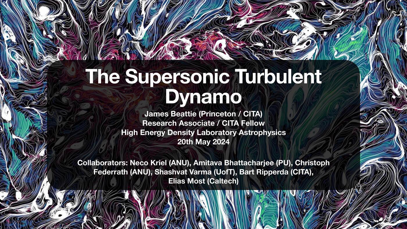Preview slide for The Supersonic Turbulent Dynamo