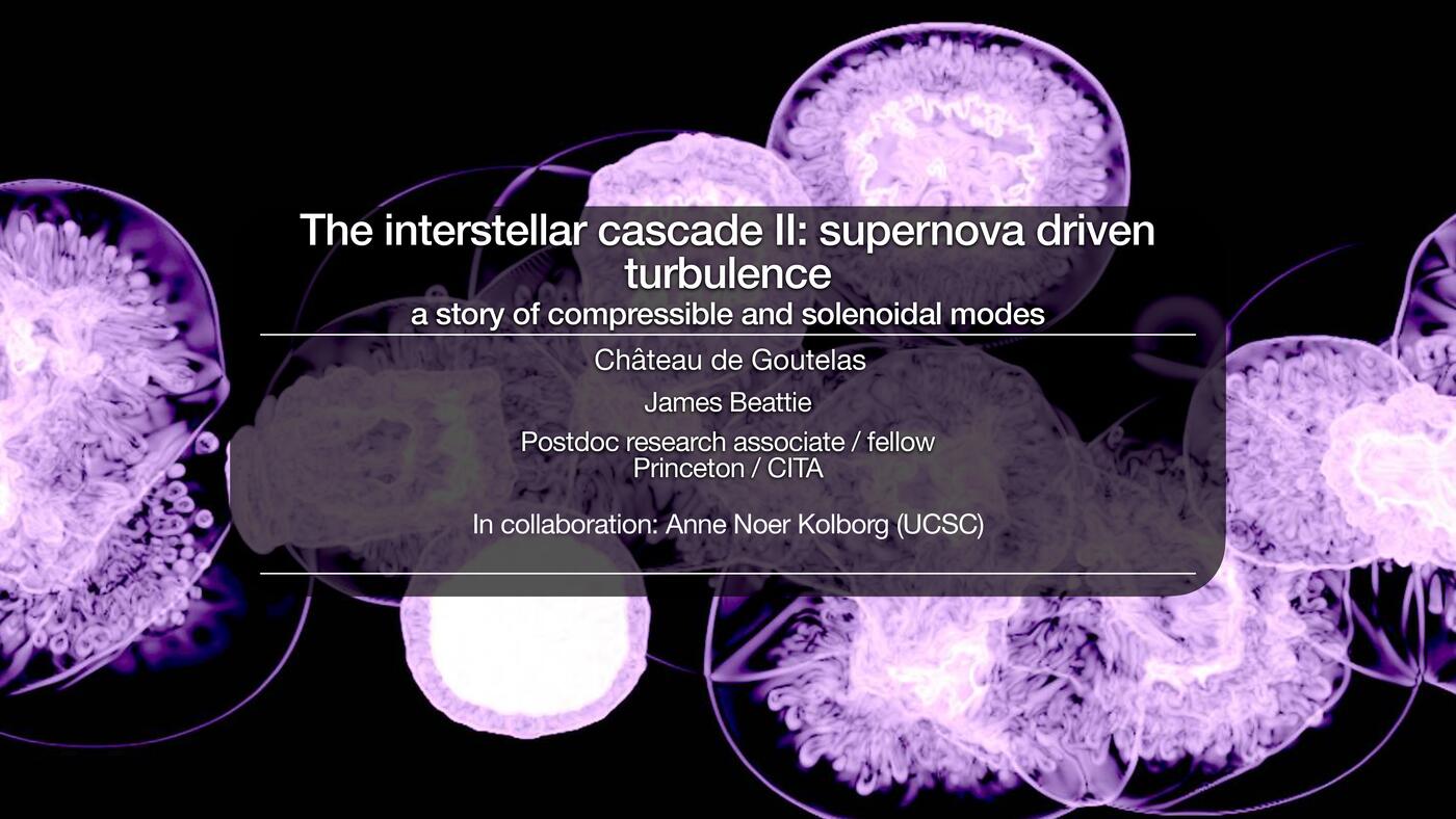 Preview slide for The interstellar cascade II - supernova driven turbulence