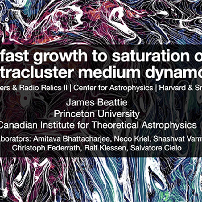 🎉 ICM talk at Galaxy Clusters & Radio Relics II, Center for Astrophysics | Harvard & Smithsonian