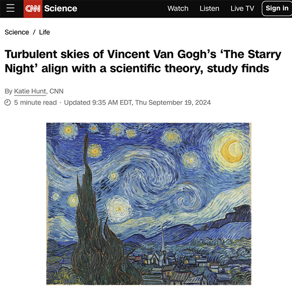 🎉 I was a commentator in a CNN article on the Starry Night